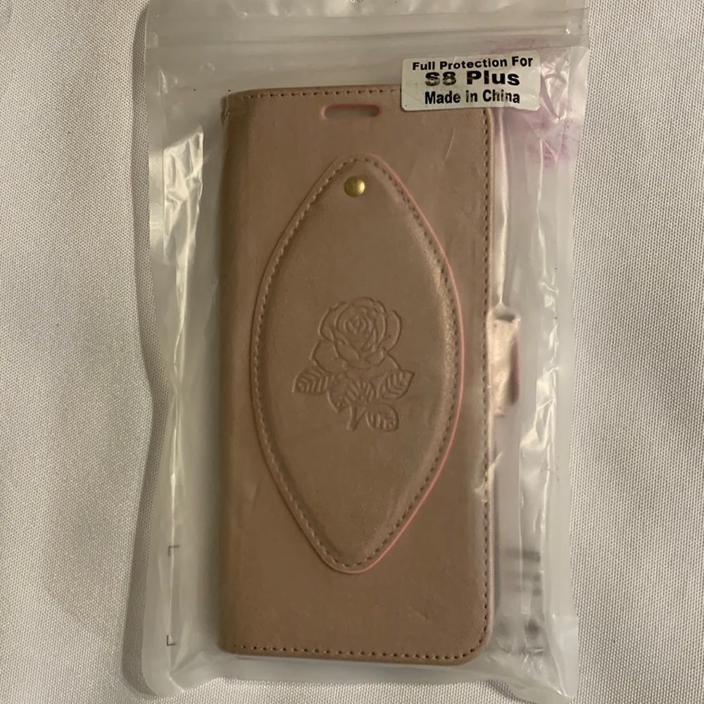 FYY phone wallet rose gold for galaxy S8 plus